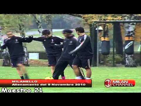 Ronaldinho Funny Training [ Imitating Ibrahimovic ] With Robinho Pato T.Silva – 09/11/2010