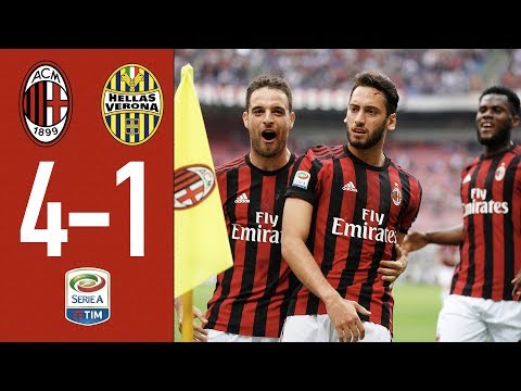 Highlights AC Milan 4-1 Hellas Verona – Serie A 2017/18