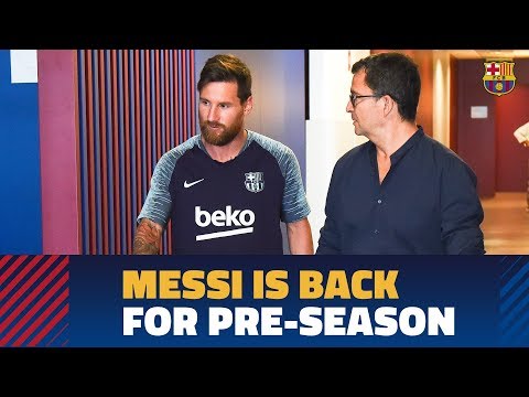 Messi, Piqué, Jordi Alba and Busquets return to begin their preparations for the new season