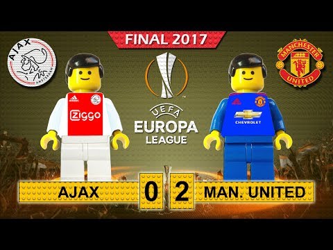 Europa League Final 2017 • Ajax vs Manchester United • goal highlights Lego Football film