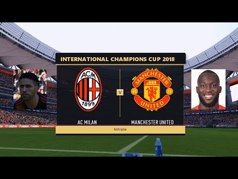 AC Milan vs Manchester United | International Champions Cup 2018 | PES 2017 HD