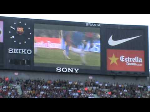 FC Barcelona – Ac Milan pre match line up – Ronaldinho Tribute