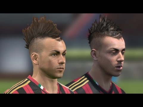 FIFA 14 vs PES 14 Head to Head Faces (3 angles view) | AC Milan | HD 1080p