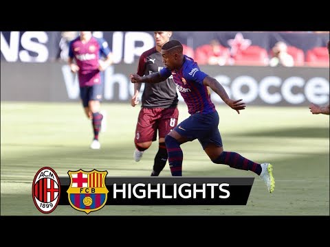 AC Milan vs Barcelona 1-0 – All Goals & Extended Highlights – Friendly 04/08/2018 HD