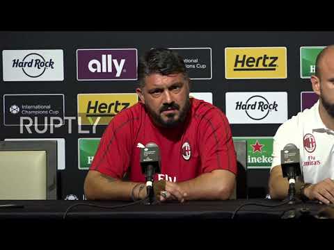 USA: AC Milan gets set to take on Barcelona