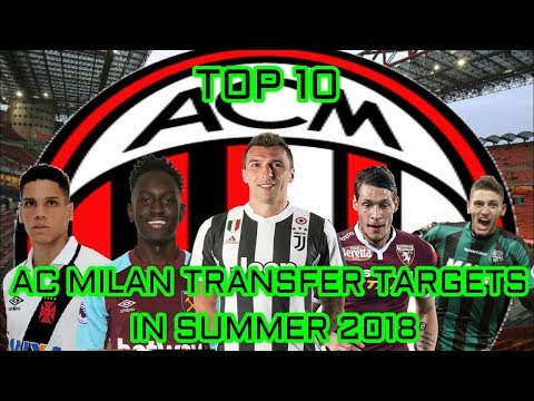 AC Milan Transfer Target in Summer 2018