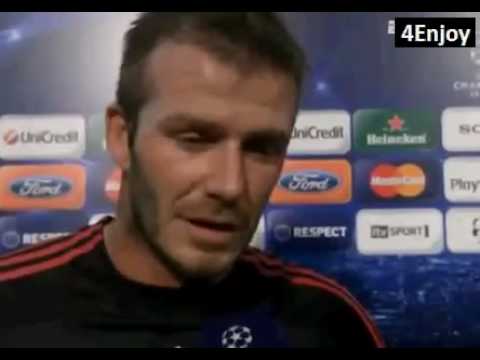 David Beckham interview after Man Utd game v Ac Milan.mp4