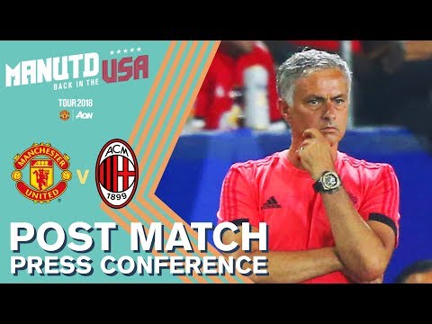 Mourinho’s Press Conference | Manchester United v AC Milan | Watch Tour 2018 LIVE on MUTV!