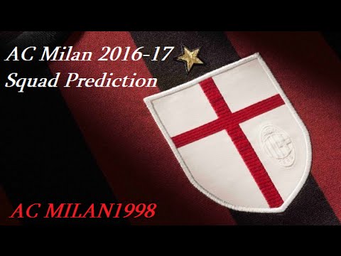 AC Milan 2016 17 Squad Prediction
