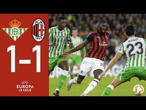 Highlights Real Betis 1-1 AC Milan – Matchday 4 Europa League Group F 2018/19