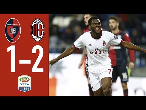 Highlights Cagliari 1-2 AC Milan – Serie A 2017/2018