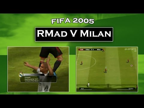 FIFA 2005 Gameplay Real Madrid vs AC Milan