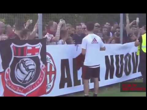 new squad meet fans at training for Season 2017/2018 – ac milan