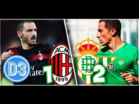 AC MILAN 1-2 REAL BETIS | Andrés Guardado 58Min | Resumen Completo y Goles ★ D3D2