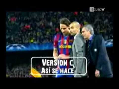 FC Barcelona vs Inter Milan 1-0 Jose Mourinho