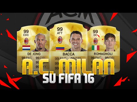 AC Milan in FIFA 16 [Squad Builder e Statistiche]