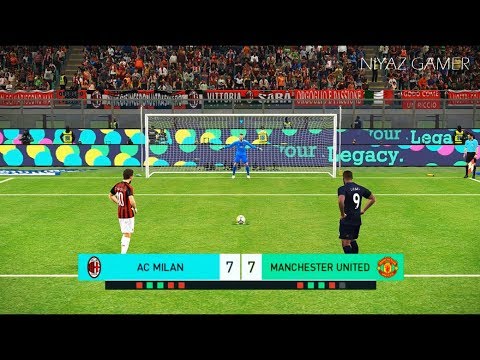 AC MILAN vs MANCHESTER UNITED | Penalty Shootout | PES 2018 Gameplay PC