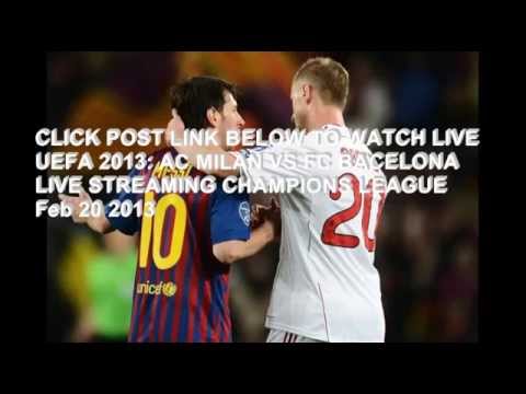Watch AC Milan vs Barcelona Live Stream 2013 Champion League
