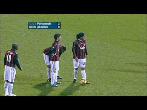 Ronaldinho’s Perfect Freekick Goal – Portsmouth-AC Milan