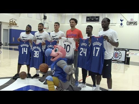 Tottenham Hotspur Visit L.A. Clippers For Unique Training Session | ICC-NBA