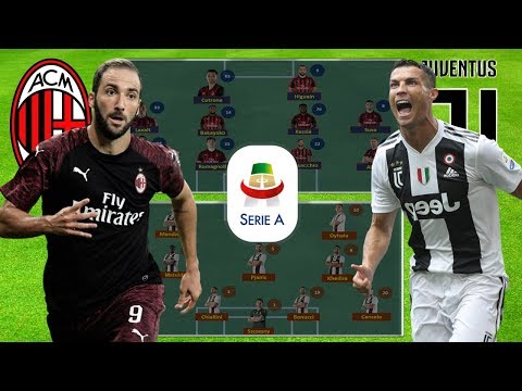 AC MILAN vs JUVENTUS Lineup Squad & Prediction 11-Nov-2018 | ROUND 12 SERIE A
