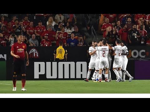 Suso GOAL AC Milan Manchester United ICC 2018