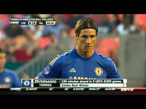 Fernando Torres vs AC Milan Pre Season 2012