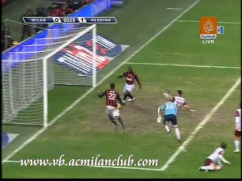 AC Milan vs Reggina 1-1 Goals+ HighLights Serie A Game Week 23 7/2/2008