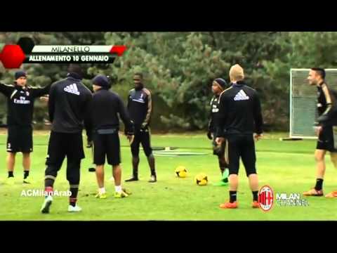 De Jong gets annoyed by his team mates AC Milan 2014
