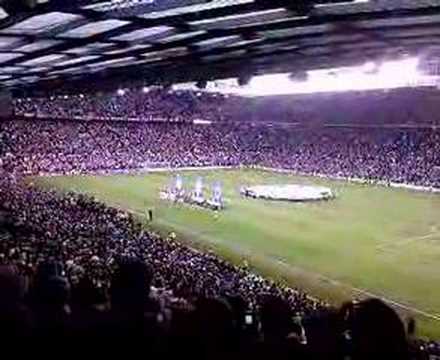 Champions League anthem before Manchester United vs AC Milan