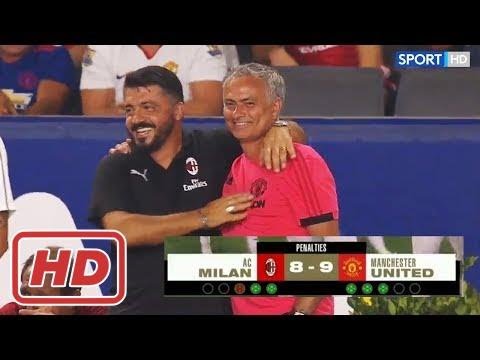 Funny Penalty of AC Milan vs Manchester United [8-9] ICC – 25 July 2018 – Highlights 2018