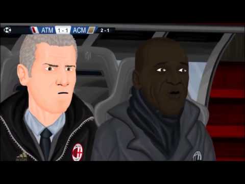 Atlético Madrid 4-1 AC Milan Champions League 11/3/14 Parodia