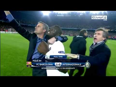 FC Barcelona vs Inter Milan (1-0) Jose Mourinho celebration