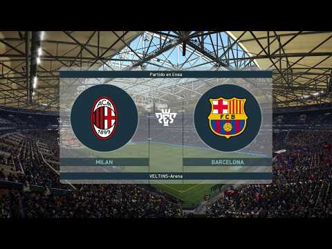 Demo pes 2019 Online PC | Ac Milan vs Barcelona