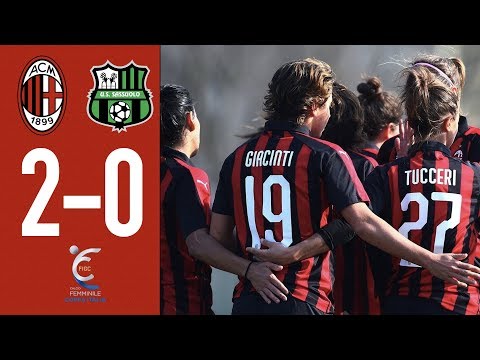 Highlights AC Milan 2-0 Sassuolo – Quarterfinals Second Leg Women's Italian Cup