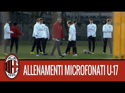 Milan Next: l'allenamento microfonato dei ragazzi dell'Under 17 rossonera