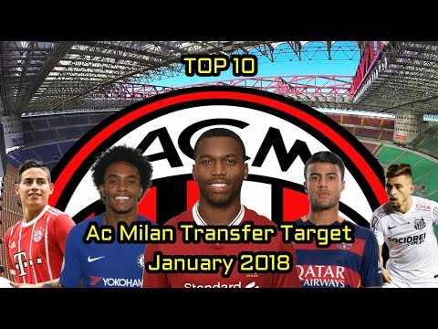 AC Milan Transfer Target in January 2018