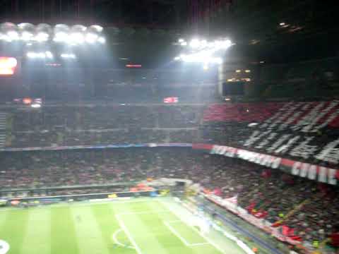 AC Milan – REAL Madrid 03-11-2009 Announcement of Players team AC Milan