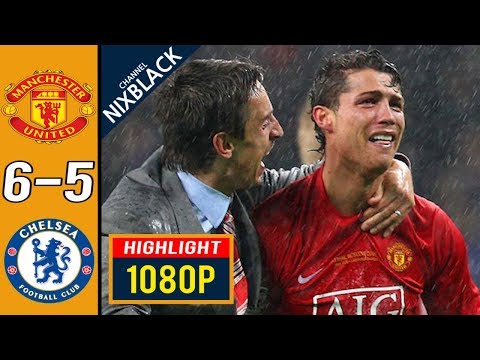 Manchester United 6-5 Chelsea 2008 Champions League Final All goals & Highlights FHD/1080P