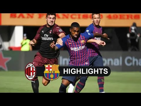 Ac Milan 1-0 Barcelona 04.08.2018 All Goals & Extended Highlights ●HD