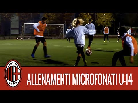 Milan Next: l'allenamento microfonato dei ragazzi dell'Under 14 rossonera
