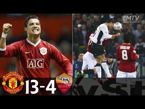 Manchester United 13-4 AS Roma All Goals 2006-2008
