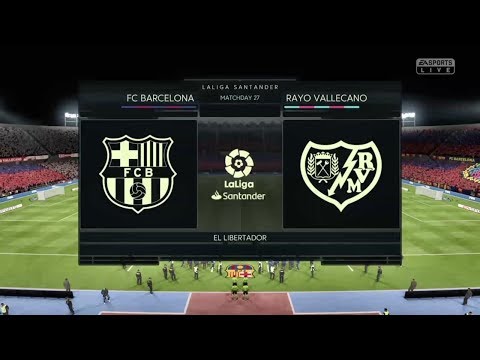 FC Barcelona Vs Rayo Vallecano la liga Camp Nou messi lineup and result prediction FIFA19