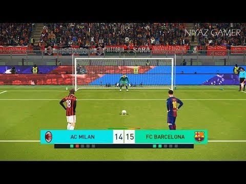 AC MILAN vs FC BARCELONA | Penalty Shootout | PES 2018 Gameplay PC