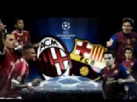 AC Milan vs  Barcelona UEFA Football Barcelona vs  AC Milan