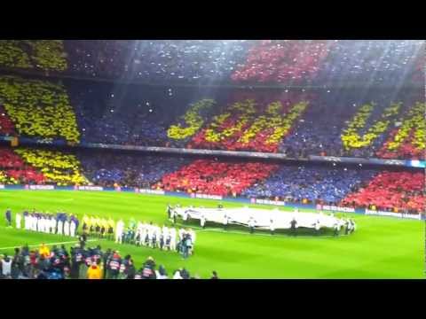 Champions League 2013 – F.C. Barcelona A.C. Milan – Momentos previos al inicio del partido