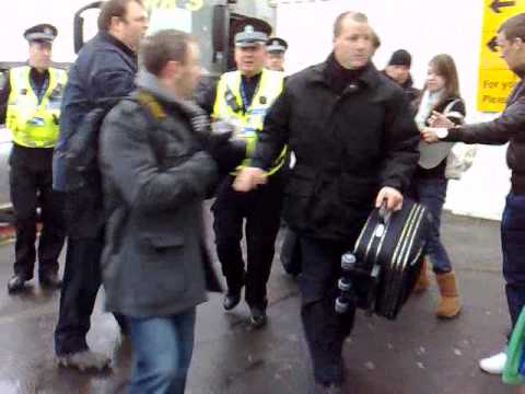 Meeting the AC Milan Squad at Glasgow Airport