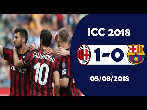 AC Milan vs Barcelona 1-0 Highlights | International Champions Cup 5/8/2018