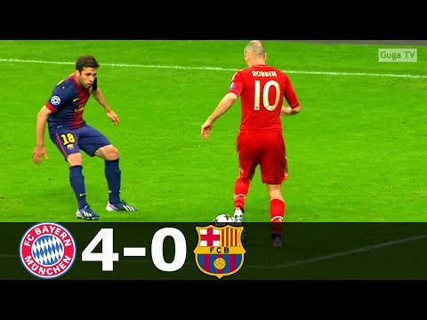 Bayern Munich vs Barcelona 4-0 – UCL 2012/2013 – Highlights (English Commentary)