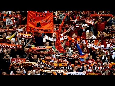A.S Roma Fans Singing Before A.C Milan Game